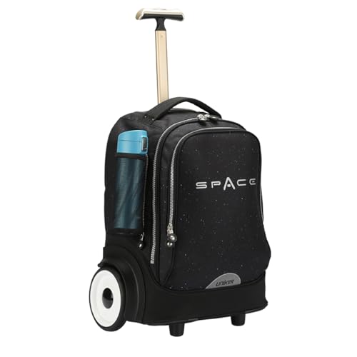 Rolling Laptop Bag for 15.6 Inch Laptop,Roller Bag, Backpack with Quiet Wheels, 6 Inch Large Slient Wheeled Computer Bag, T5- Space - color: T5- Space