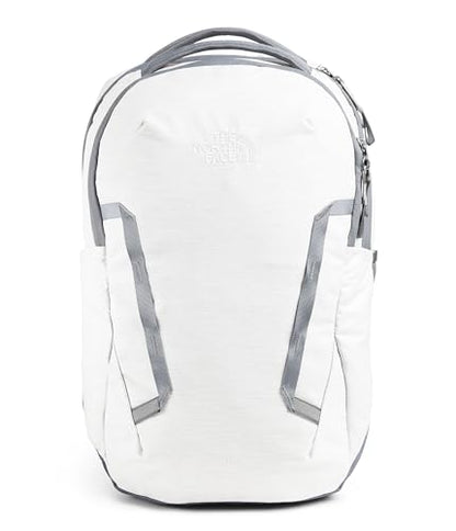 The North Face Women's Vault Everyday Laptop Backpack - Commuter Travel Bag, Water-Repellent, Spacious Main Compartment, TNF White Metallic Mélange/Mid Grey-NPF, One Size - color: Tnf White Metallic Mélange/Mid Grey-npf