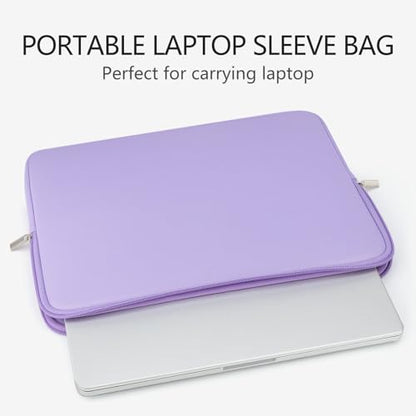RAINYEAR 13 Inch Laptop Sleeve Case Padded Carrying Bag, Purple | Slim Protective Soft Zipper Computer Cover for 13.3 inch MacBook Air/Pro M1 M2 M3 M4 M5 A3449 A3240 A3113 A2681 A2338 - color: Purple, size: 13"