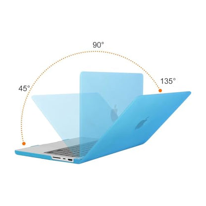 MOSISO Compatible with MacBook Pro 14 inch Case M5 2026 M4 2025 M3 M2 M1 2024-2021 A3427 A3426 A3434 A3112 A3185 A3401 A2918 A2992 A2779 A2442,Hard Case&Keyboard Skin&ScreenFilm&Pouch, Aqua Blue - color: Aqua Blue