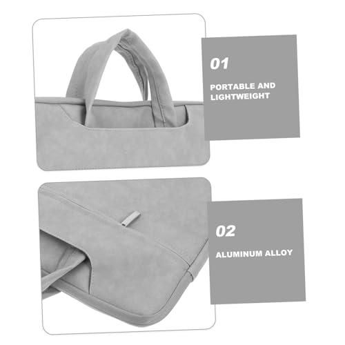 Laptop Sleeve Case for Notebook Pu Protective Bag Front Pocket Water-Resistant Carrying Case for Business Travel Compatible Laptops
