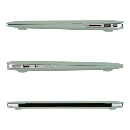 MOSISO Case Compatible with MacBook Air 13 inch A1369 A1466, Antique Green | Plastic Hard Shell & Keyboard Cover & Screen Protector Compatible with MacBook Air 13 (Older Version 2010 - end 2017) - color: Antique Green
