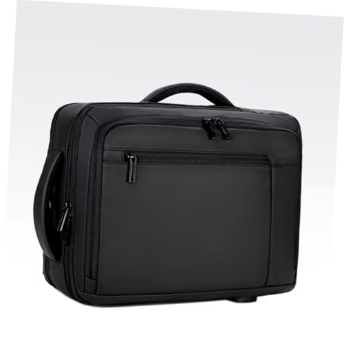 Large Capacity USB Charging Business Backpack for Men Laptop Bag with Built Charging Port Portable Work Bookbag for Commuting and Office Use Black