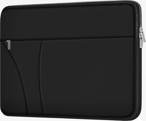 Laptop Case 13.3 inch Shockproof Protective Carrying Briefcase Computer Bag | Laptop Sleeve with Zippered Pocket, Slim Computer Sleeve Compatible for MacBook Air Pro 13.3 inch 14 inch, Dell, HP, Black - color: Black, size: 13.3 inch