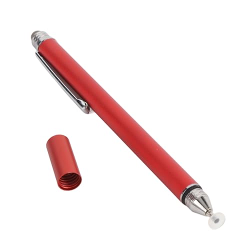 Dioche Capacitive Stylus Pen 2 in 1 Stylus Pen - High Sensitivity Double End Capacitive with Two Tips for Touch Screen & Digital Calendar - Dark Blue (Red) - color: Red