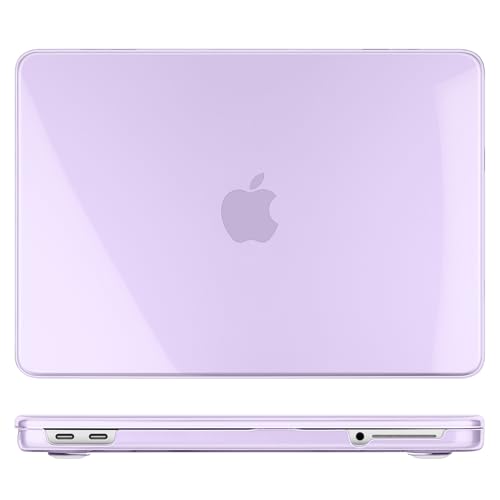 Batianda CrystalAir Case for MacBook Neo 13 Inch 2026, Crystal Violet | 4-in-1 Bundle Ultra Clear Slim Hard Shell, Lightweight Everyday Protection for MacBook Neo 13 Inch 2026 Model A3404 - color: Crystal Violet