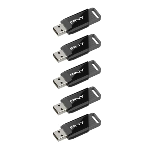 PNY 128GB Attaché X USB 3.2 Gen 1 Flash Drive, Advanced Performance Up to 130MB/s Read, Everyday Data Store & Transfer, Reliable Portable Storage, Durable, Type-A, Computers, Laptops, Desktops, 5-Pack - size: 128GB 5-Pack