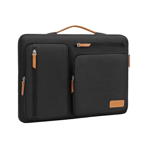 MOSISO 12.9 inch Tablet Sleeve Case for iPad Pro 13 M4 & iPad Air 13 M3 M2, iPad Pro 12.9 M2 M1 6/5th with Magic Keyboard&Smart Keyboard Folio, Side Open Carrying Bag with 4 Zipper Pockets, Black - color: Black, size: 12.9 inch