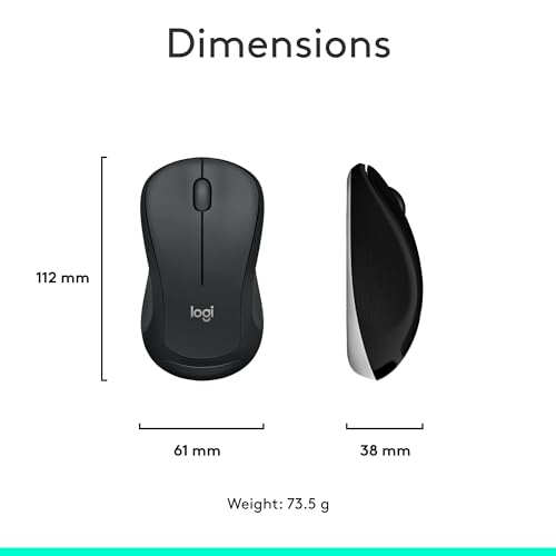 Logitech MK540 Full Size Advanced Wireless Keyboard and Mouse Combo | Full size quiet keyboard with number pad & integrated palm rest, full size ambidextrous mouse, includes USB-A Nano Receiver