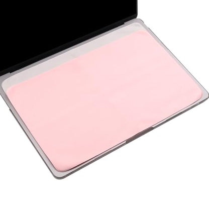 2 Pack Microfiber Liner Cleaning Cloth Screen Keyboard Imprint Protection for MacBook Neo/Pro/AIR 13" 14" (2018-2026), Compatible MacBook Neo 13/MacBook Air 13 M4 M3 M2 M1/MacBook Pro 14 (M5- M1) - color: Grey+pink（2 Pack）, size: 11.4" x 7.7"