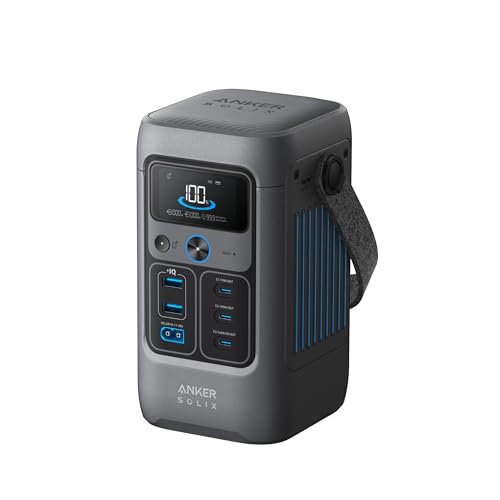 Anker SOLIX C200 DC Power Bank Station, 192Wh Portable Power Station, LiFePO4 Battery, 200W Solar Generator, for Outdoor Camping, Traveling, and Emergencies (No Wall Charger Included) - style: Anker SOLIX C200 DC