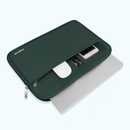 MOSISO Laptop Case 13-14 inch, 13.3 inch Laptop Sleeve Bag Compatible with MacBook Air 13 13.6/Pro/Neo 13/Pro 14, HP Dell ASUS Lenovo,Neoprene Carrying Case with Horizontal Pocket, Emerald Green - color: Emerald Green