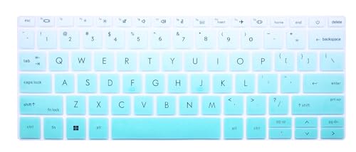 Keyboard Skin Cover Compatible with HP EliteBook 840 845 G9 G10 14" & HP EliteBook 830 835 G9 G10 13.3 inch Laptop, HP Keyboard Accessories (Not fit 840 845 1040 G8 G7 G6 G5 G4 G3) - Gradient Mint - color: Gradient Mint