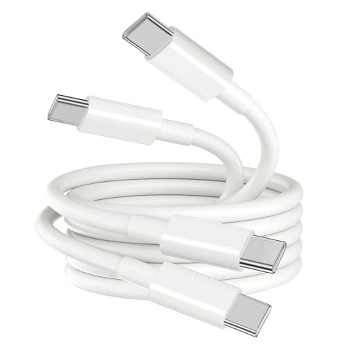 USB C to USB C Cable 100W PD Fast Charging Cable, 2 Pack 3FT Type C Charger Cord for iPhone 17/16/15 Series, Samsung Galaxy, Laptop & USB-C Devices (3FT) - size: 3FT