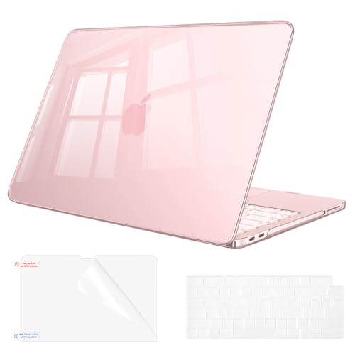Fintie Case for MacBook Neo 13 Inch with Keyboard Skin & Screen Protector | 2026 A3404, Snap-On Design, Slim Fit, Hard Shell Cover, Crystal Blush - color: Crystal Blush