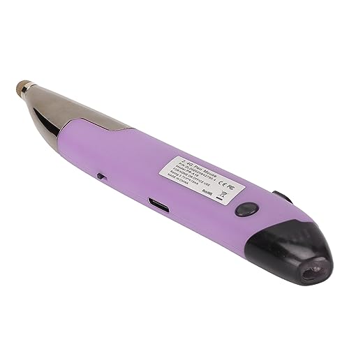 Yinhing Pen Rechargeable Portable Optical Mode for PC Laptop Luminous Silent Handheld Small Design (Purple) - color: Purple