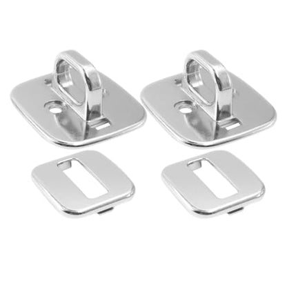NUOBESTY Laptop Base Fixed Security 2pcs Anchors with Lock Zinc Alloy Plate Antitheft Solution Versatile Compatibility and Notebooks, for Library and School Use