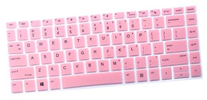 Silicone Keyboard Cover Skin Compatible for 14" HP ProBook 440 445 G5 G6 G7, HP ProBook 430 G5 13.3", HP ProBook x360 440 G1, HP ProBook 640 G4 G5 (Pink) - color: Pink