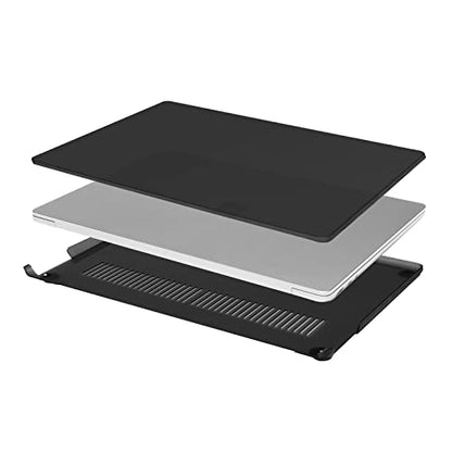MOSISO Case Compatible with Surface Laptop Go 5/4/3 13.5 inch, Black | Protective Crack & Scratch Resistant Plastic Hard Shell Case Cover