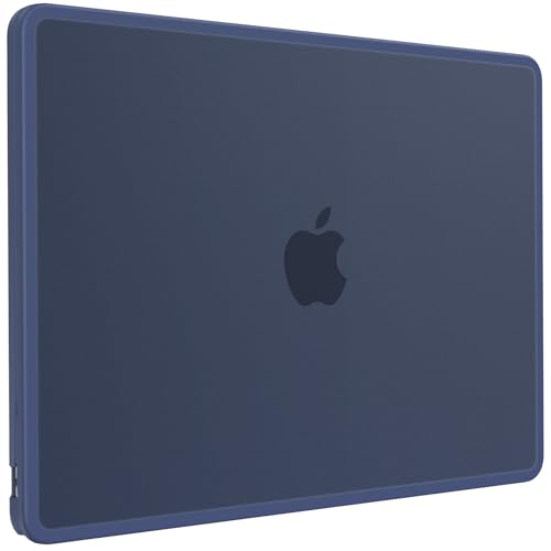 BlueSwan Anti-Cracking Case for MacBook Air 15 inch, M5 M4 M3 M2 Chip 2026-2023 Model A3448 A3241 A3114 A2941, Drop Protection Soft TPU Bumper PC Base for Air 15.3 inch, Frosted Midnight - color: Frosted Midnight, size: Air 15-inch (2026-2023)