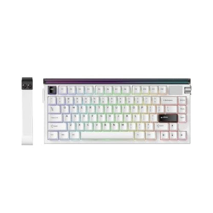 R85HE Magnetic Axis Gaming Wire Keyboard 8KHz Rate 0.005mm RT Precision Adjustable 5 Layer Soundproof Filling RGB(R85 HE-White) - color: R85 HE-White