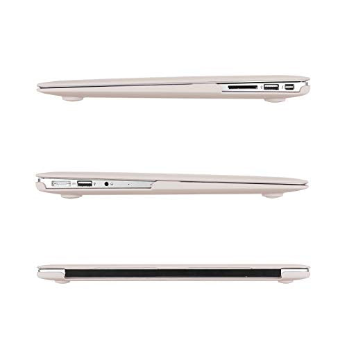 MOSISO Case Compatible with MacBook Air 13 inch A1369 A1466, Rock Gray | Plastic Hard Shell & Keyboard Cover & Screen Protector Compatible with MacBook Air 13 (Older Version 2010 - end 2017) - color: Rock Gray
