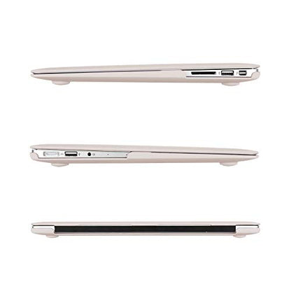 MOSISO Case Compatible with MacBook Air 13 inch A1369 A1466, Rock Gray | Plastic Hard Shell & Keyboard Cover & Screen Protector Compatible with MacBook Air 13 (Older Version 2010 - end 2017) - color: Rock Gray