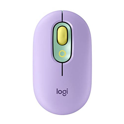 Logitech POP Mouse, Compact and Portable Wireless Mouse - Daydream Mint | Compact and Portable, Programmable Buttons, Quiet Clicks, Easy-Switch Between 3 Devices, Compatible with Laptop,Tablet, PC - color: Daydream Mint