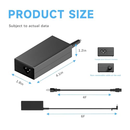 65W 45W AC Power Charger Compatible with HP Probook 450 430 440 445 640 650 G1 G2 G3 G4 G5 G6 G7 G8 PPP009A Laptop Power Supply Adapter Cord