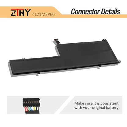 L21M3PE0 L21B3PE0 Laptop Battery for Lenovo Ideapad Flex 5-14IAU7 5-14ALC7 | 5-14ABR8 5-14IRU8 5-16IAU7 5-16ALC7 5-16ABR8 5-16IRU8 7-14IAU7 L21M3PE2 L21M3PE1 L21C3PE0 L21L3PE0 SB11F38041 11.52V 52.5Wh - size: 11.45*3.81*0.19inch L21M3PE0