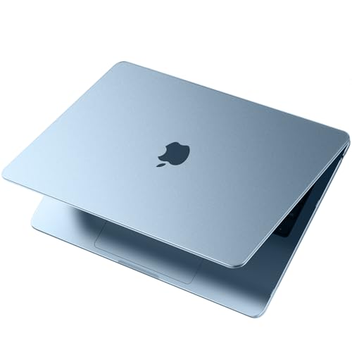 Macaset for MacBook Air 15 inch Case M5 M4 M3 M2 2026-2023 Mac Laptop Cover | Sky Blue Color Match, Matte Clear, Anti Fingerprint & Scratch, Close Seamless, Protective Hard Shell, Ultra Thin Snap on Fit - color: Sky Blue Clear