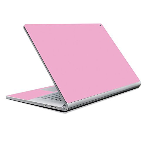 MightySkins Skin Compatible with Microsoft Surface Book 2 13" (2017) - Solid Pink | Protective, Durable, and Unique Vinyl Decal wrap Cover | Easy to Apply, Remove, and Change Styles | Made in The USA - color: Pink