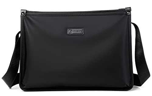 FSD.WG Messenger Bag for Work & Business Travel for Men Waterproof Durable Shoulder Bag - color: 1black