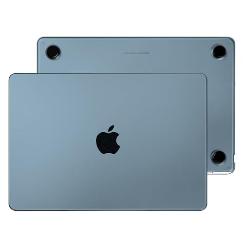 MecBevia Compatible with MacBook Air 13.6 inch Case, M4 A3240/ M3 A3113/ M2 A2681 (Released 2025 2024 2022), Ultra Thin Flexible Armor Plastic Hard Shell Protective, Matte Midnight Blue - color: Matte Midnight Blue