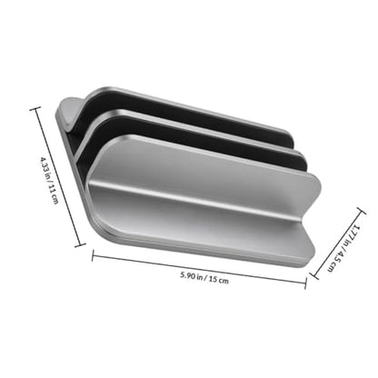 Dual-Slot Vertical Laptop Stand Aluminum Alloy Notebook Mount Base for Desk Use, Vertical Tablet Dock Compatible with Popular Laptops, Portable Cooling Holder for Office and Home