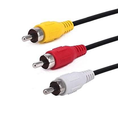USB to 3 RCA Cable, 8 inch USB 2.0 A Female to 3RCA Male Audio Video Capture Card AV Composite Adapter Cable (USB F/3RCA M)