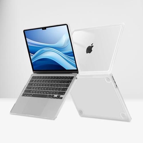 MOSISO Compatible with MacBook Air 13 inch Case M5 2026 M4 M3 M2 2025-2022 | A3449 A3240 A3113 A2681, 3 in 1 Kit Crack-Resistant Heavy Duty Protective Hard Shell Case Cover with TPU Bumper,Crystal Clear - color: Crystal Clear