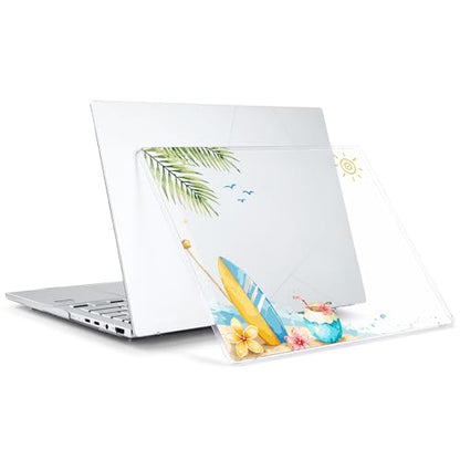 Batianda Artistic Case for ASUS Zenbook 14 OLED 2024 2025, California Beach | Model UX3405×× / UM3406××, Slim Plastic Hard Shell, Artistic Designs, Ultra-Thin Lightweight Laptop Case - color: California Beach