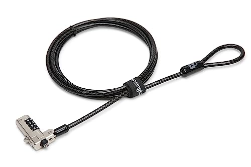 Kensington N17 Dell Laptop Computer Lock, Combination Security Locking Cable (K68008WW) Black | Combination security locking cable, deters laptop theft, fits Dell laptop security slots - size: Combination