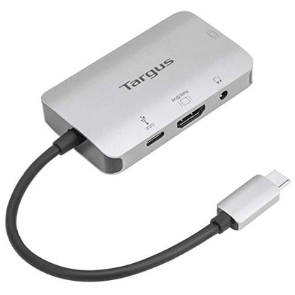Targus+USB+C+SV+Adapt+100W+PD+Silver - style: USB-C Single Video Adapter with 100W
