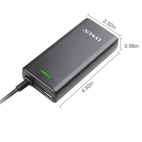 Universal Laptop Charger 90W, Slim AC Adapter Power Supply Cord with USB Port for Mobile Phones| Tablet Compatible with Dell Lenovo Toshiba Acer Asus Gateway IBM and Most Notebooks