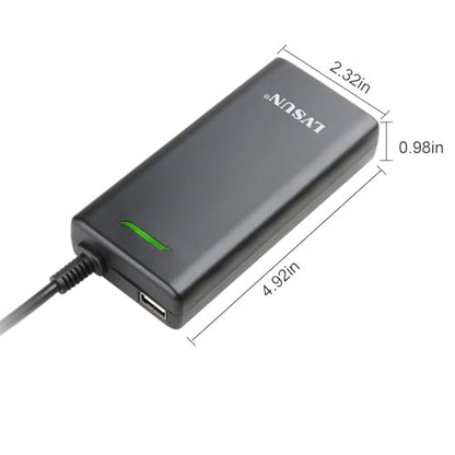 Universal Laptop Charger 90W, Slim AC Adapter Power Supply Cord with USB Port for Mobile Phones| Tablet Compatible with Dell Lenovo Toshiba Acer Asus Gateway IBM and Most Notebooks