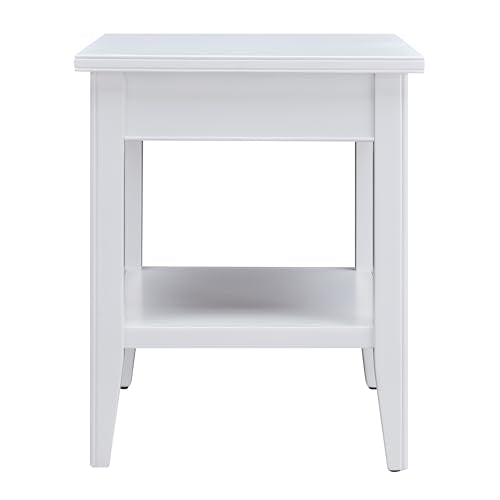 Leick Home Laurent End Table, 24", White - color: White