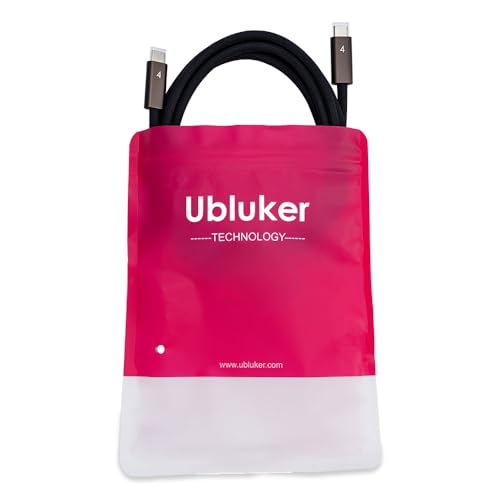 Ubluker USB C to USB C Cable 40Gbps 3.3 FT, 240W 100W 60W USB4 Cable 24PIN with Thunderbolt 4 Emarker 48V 5A PD 3.1 Video Audio Data Charger for iPhone17 16 15 Galaxy S26 25 Display PC MacBook - size: 3.3 feet
