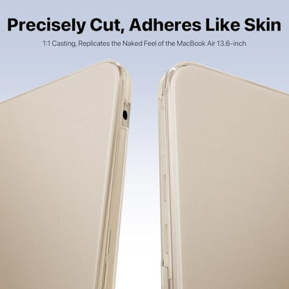 Macaset for MacBook Air 13 inch Case | M5 M4 M3 M2 | 2026–2022 | Precision Fit | Original-Color Match | Durable Hard Shell | Micro-Clip Closure | Scratch & Fingerprint Resistant - color: Frosted Starlight