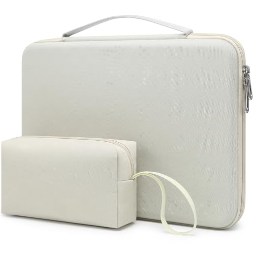 HYZUO 17-17.3 Inch Hard Shell Laptop Case Sleeve, Beige | for 17" 17.3" HP/Dell/ASUS/Acer/Lenovo/LG/Toshiba/MSI Gaming Laptop/Razer Blade 17/18, Notebook Protective Cover Men Women - color: Beige, size: 17-17.3 Inch