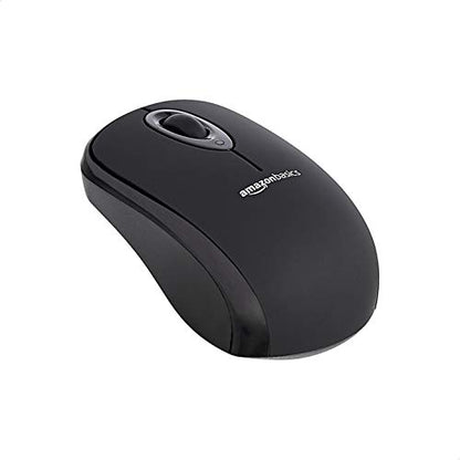Amazon Basics 2.4 GHz Wireless Optical Computer Mouse with USB Nano Receiver, Black, 30-Pack - color: Black, style: 30-Pack