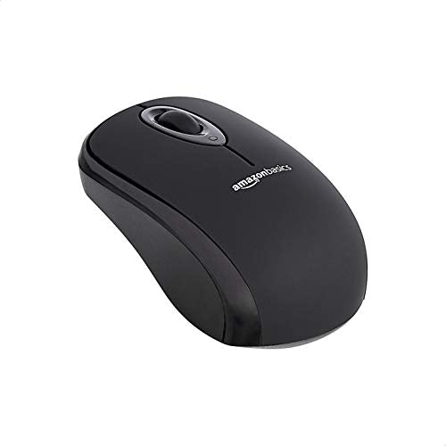 Amazon Basics 2.4 GHz Wireless Optical Computer Mouse with USB Nano Receiver, Black, 30-Pack - color: Black, style: 30-Pack
