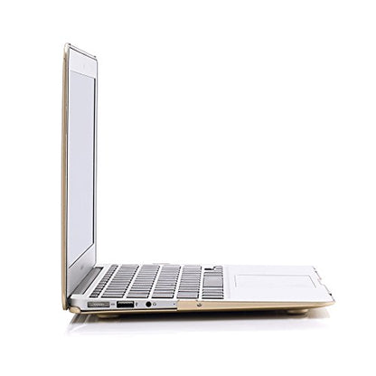 Compatible with MacBook Air 11 Inch Release (A1370/A1465) - Slim Snap On Hard Shell Protective Cover and Keyboard Cover (Gold) - color: Gold