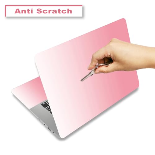 Laptop Skin Sticker Decal 15.6 Inch, Universal Personalized Art Vinyl Skin Stickers for 12.1 13 13.3 14 15.4 15.6 Inches Netbook Notebook Protector, White Pink - color: White Pink